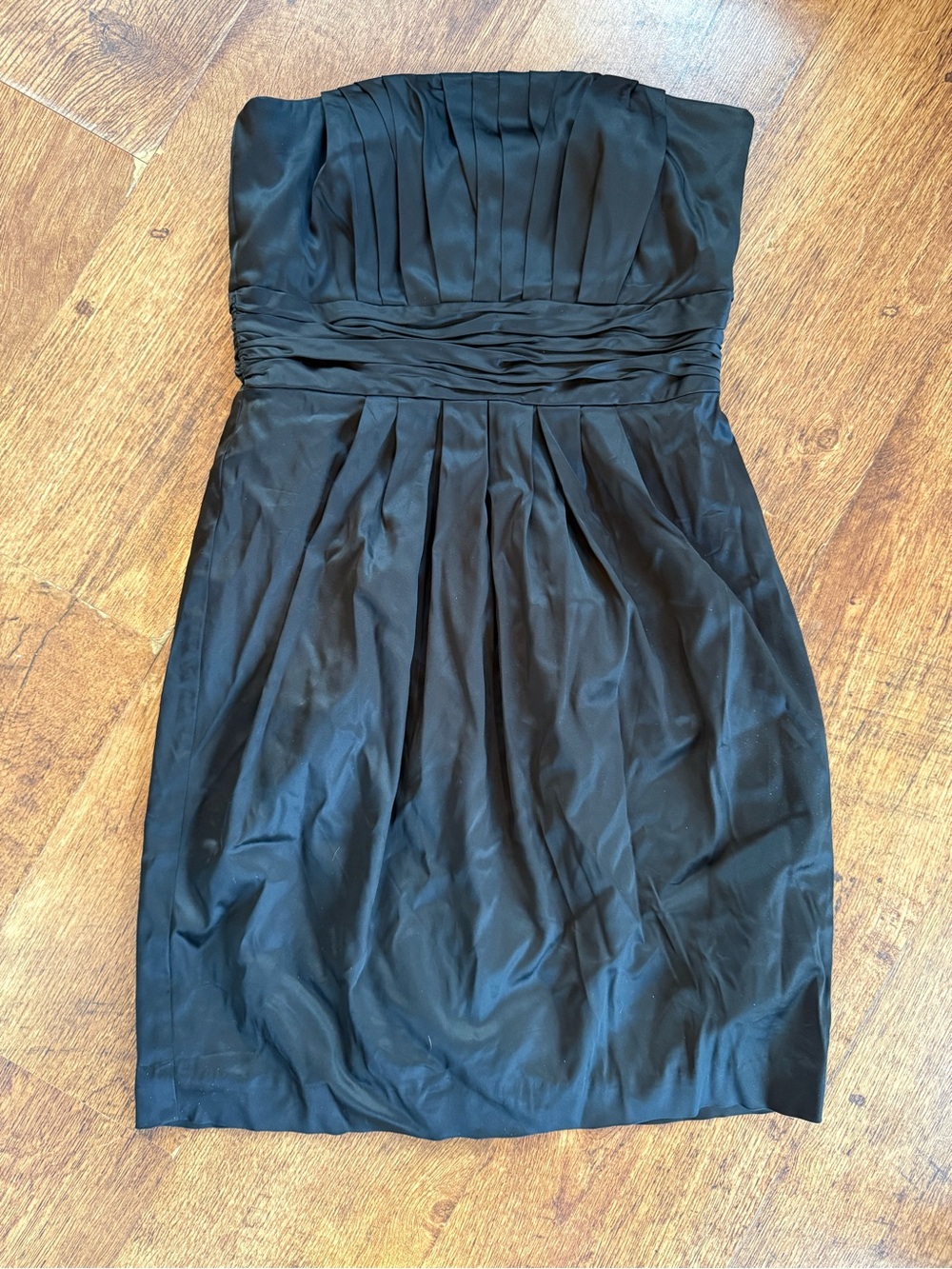 White House Black Market Black Formal Strapless Cocktail Dress Sz 6